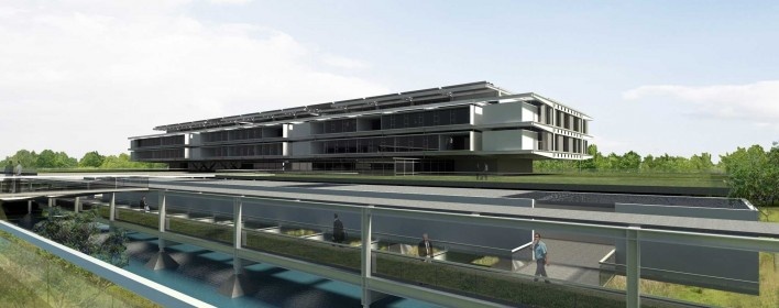Sistema Fecomércio‐RS, vista do Memorial e Centro Administrativo. Guilherme Mendes Lima e equipe, menção honrosa, 2011