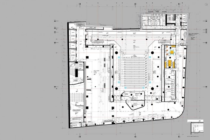 Sesc 24 de Maio, 1º subsolo, teatro, Paulo Mendes da Rocha + MMBB Arquitetos, São Paulo<br />Imagem divulgação 