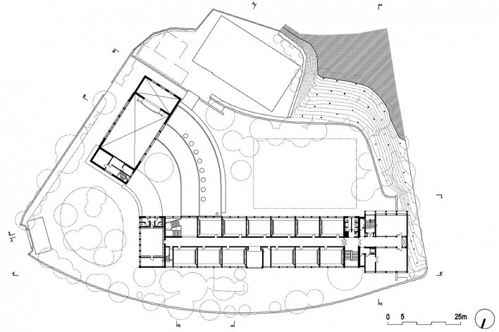 Escola Marquesa de Alorna, planta piso 3, Lisboa, 2008-2012<br />Imagem divulgação 