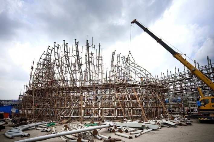 Spanish Pavilion for Shanghai World Expo 2010<br />Photo Shen Zhonghai / KDE  [Miralles-Tagliabue EMBT]