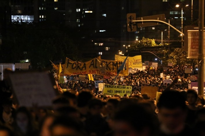 Manifestação popular em São Paulo<br />Foto Ed Reis 