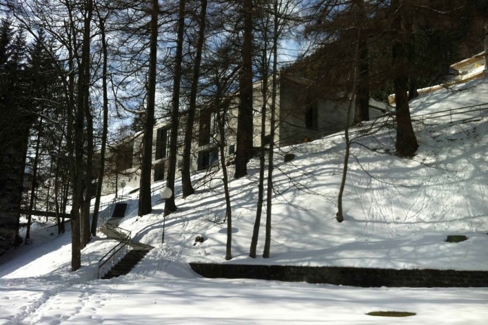 Acesso às termas, Vals, Suiça, 2013<br />Foto Márcio Costa 