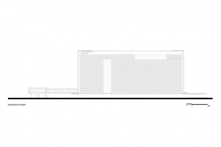 Fecomércio, Sesc e Senac do Rio Grande do Sul, elevação norte, Porto Alegre RS, 2020. Arquitetos Dario Corrêa Durce, Emerson Vidigal, Eron Costin, Fabio Henrique Faria e João Gabriel Rosa (autores) / Estúdio 41<br />Imagem divulgação  [Estúdio 41]