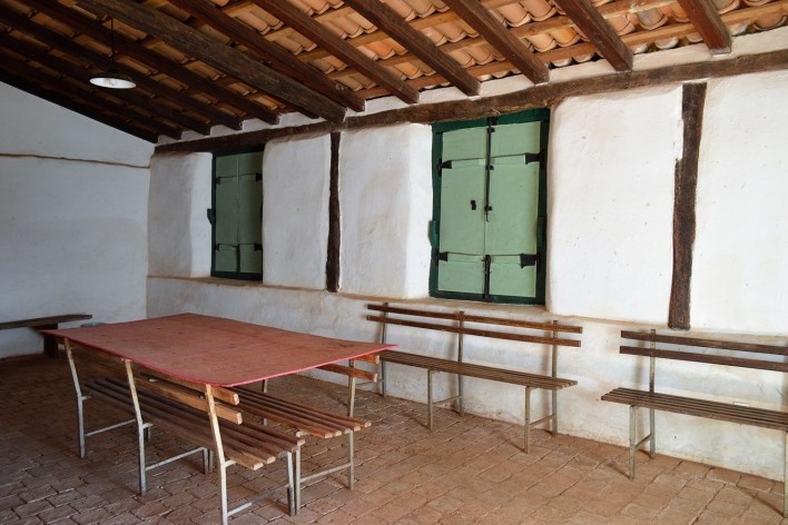 Capela de São João Batista, sacristia, extinto Arraial do Ferreiro, Goiás Velho GO, 2014<br />Foto Elio Moroni Filho 