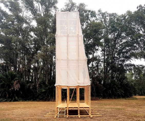 Observatório do Campo e das Estrelas, Ceibas, Entre Rios, Argentina, arquitetos Cássio Sauer e Elisa T Martins<br />Foto Cássio Sauer 