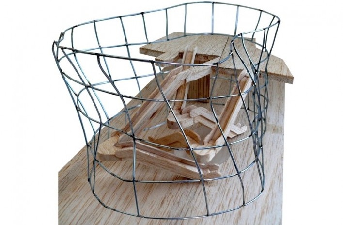 Clichy – Montfermeil Metro Station, model, Paris, first prize, Miralles Tagliabue EMBT<br />divulgación / divulgation 