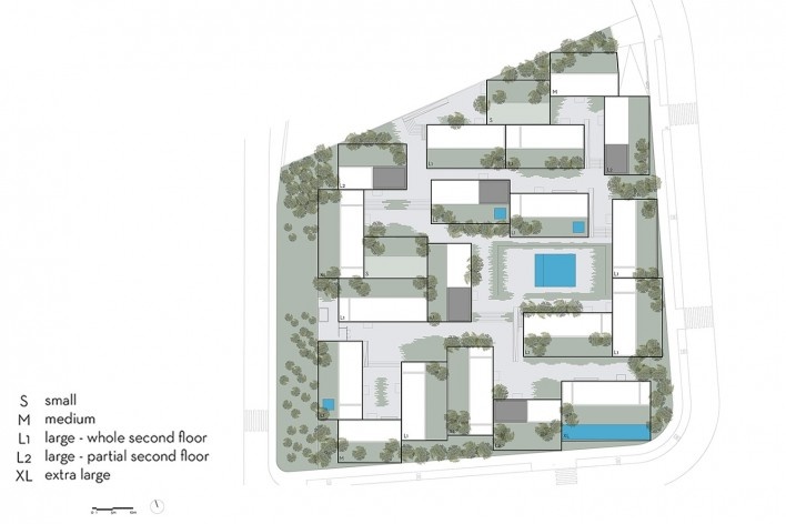 Caledonian Somosaguas, implantação, Madri Espanha, 2017. Arquiteto Marcio Kogan/ StudioMK27<br />Imagem divulgação  [Studio MK27]