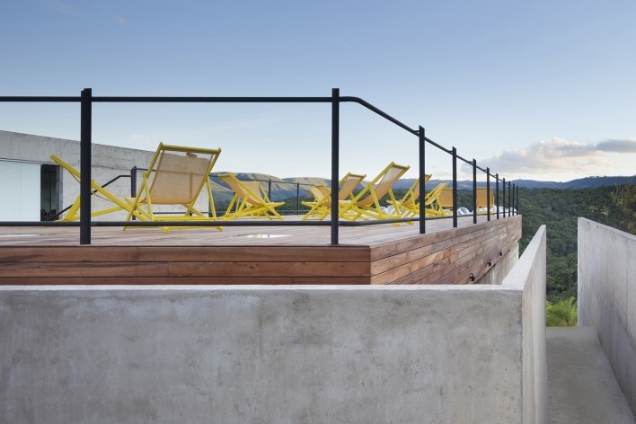 Bar/pool/gallery, deck. BCMF arquitetos + MACh arquitetos<br />Foto Gabriel Castro 