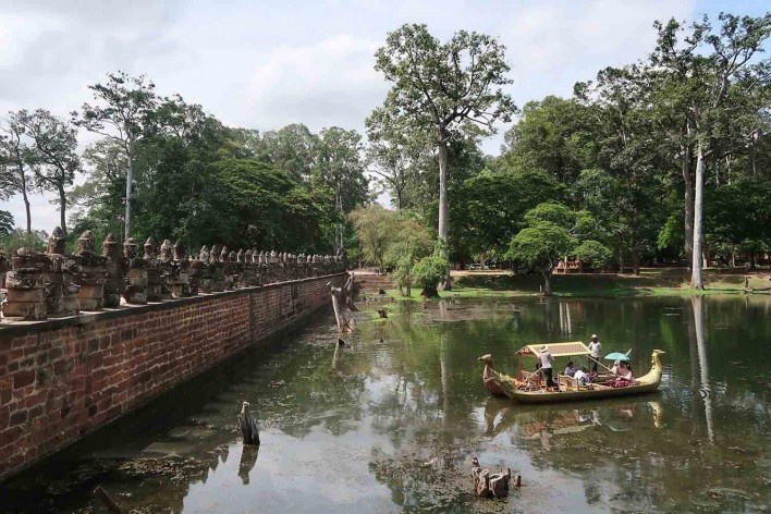 Angkor Thom, Portão Sul, Camboja<br />Foto Victor Hugo Mori 