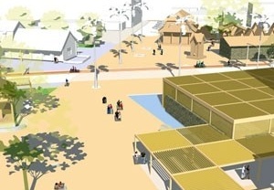 Praça João Corrêa – interligação pólo histórico<br />Imagem do autor do projeto 