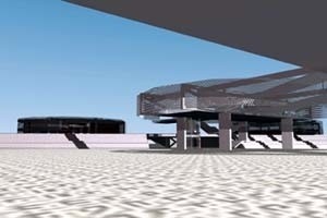 Gabinete do Prefeito e Câmara Municipal<br />Imagem dos autores do projeto 
