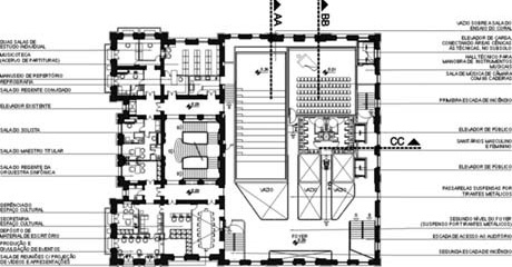 Planta nível +8,09<br />Imagem dos autores do projeto 