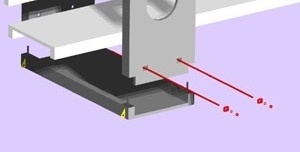 Detalhe das peças e esquema de montagem<br />Imagem dos autores do projeto 