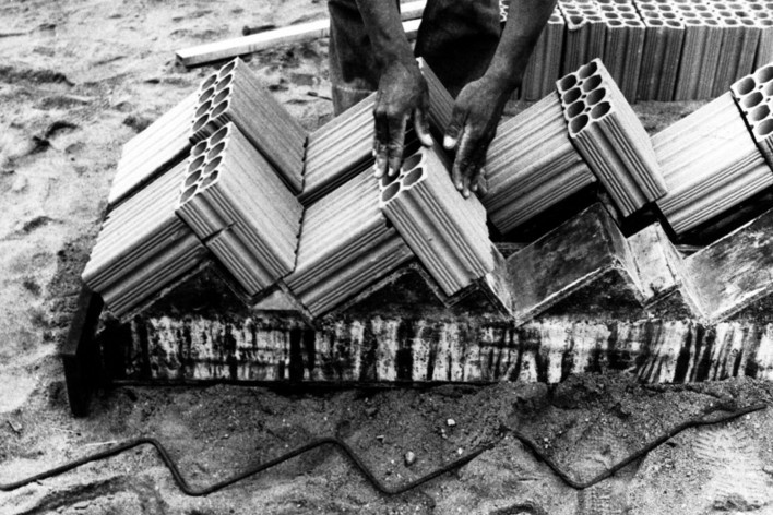 Fabricação de painéis de escada [Acervo Joan Villà]