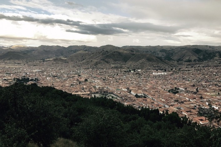 Vista de Cusco desde os altos de Sacsayhuaman<br />Foto José Lira 