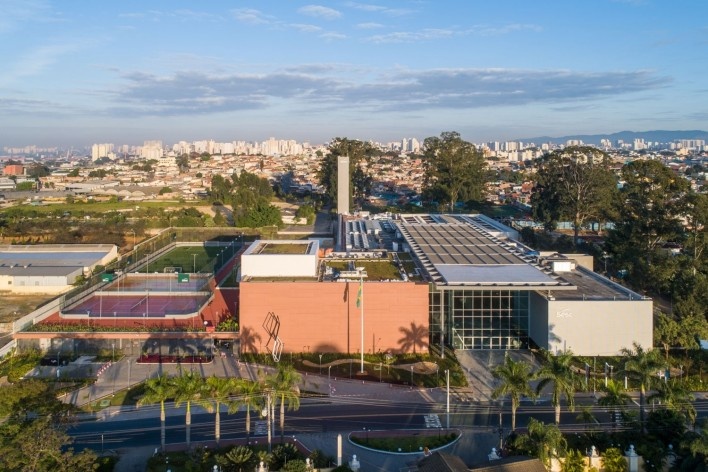Sesc Guarulhos, Guarulhos, 2019. Arquitetos Lilian Dal Pian e Renato Dal Pian / Dal Pian Arquitetos<br />Foto Pedro Mascaro / Sesc SP 