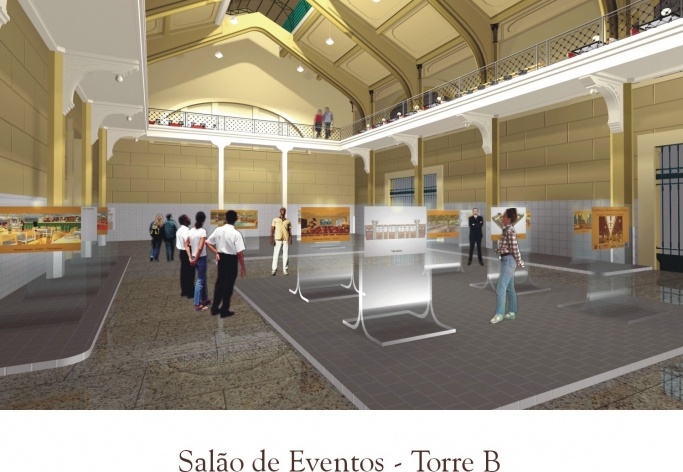 Salão de Eventos. Torre B<br />Imagem do autor do projeto 