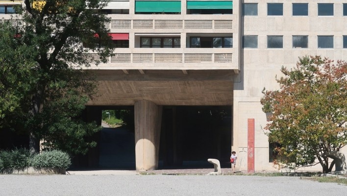 Unidade Habitacional de Marselha, 1947-1952, arquiteto Le Corbusier<br />Foto Victor Hugo Mori 