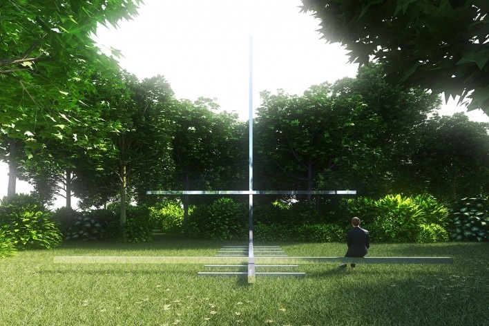 Vatican Chapel, three-dimensional instrument, Venice, 2018, architect Carla Juaçaba [Escritório/Office Carla Juaçaba]
