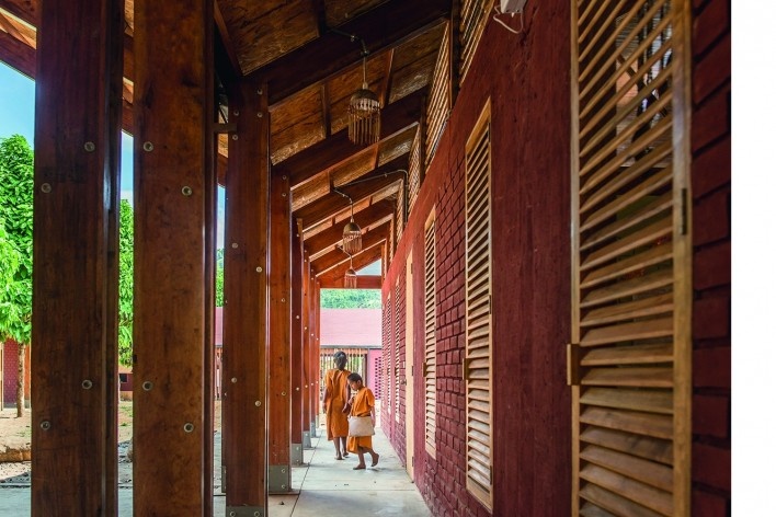Escuela Primaria Jerusalen de Miñaro, Comunidad nativa de Jerusalén de Miñaro, Pangoa, Satipo, Junín, Perú, 2017. Arquiteta Marta Maccaglia (autora) / Asociación Semillas<br />Foto Eleazar Cuadros 