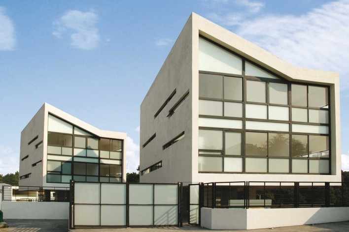 Vista externa do projeto construído [Gaeta Springall Arquitectos]