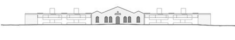 Elevação para a Praça Dr. Alfredo Cardoso <br />Imagem dos autores do projeto 
