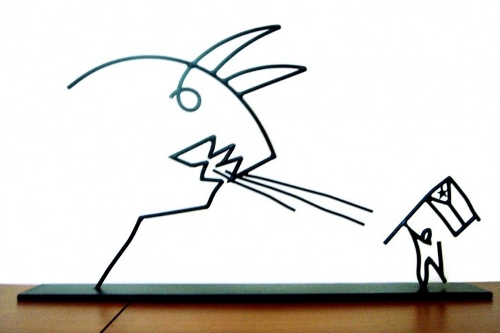 Maqueta escultura traída por Marilia Guimaraes<br />Foto divulgação 