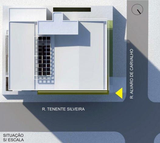 Planta de situação<br />Imagem dos autores 