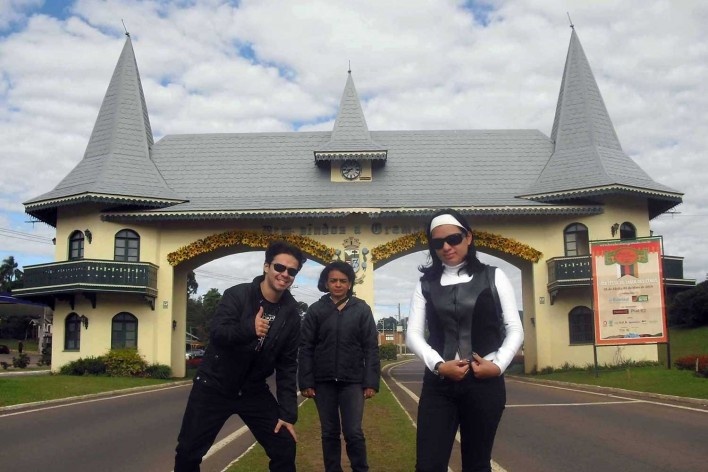 Pórtico de Gramado RS. Um dos cartões postais da cidade<br />Foto Sérgio Antonio dos Santos Jr 