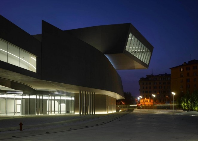 MAXXI – Museu de Arte do Século XXI, Roma, Itália, 1998-2009. Zaha Hadid Architects<br />Foto Roland Halbe 