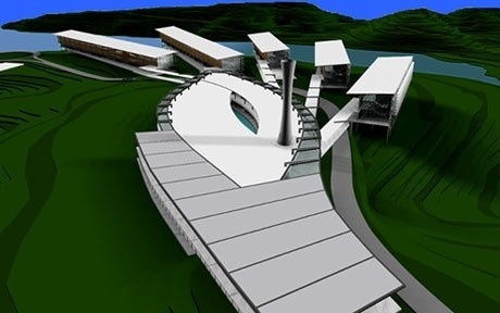 Perspectiva do conjunto - vista norte<br />Imagens dos autores do projeto 