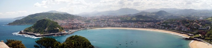 Panorâmica de San Sebastian, Espanha<br />Foto Nelson Kon 