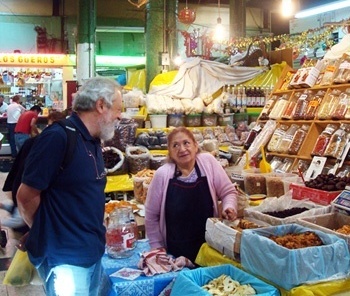Michel Gorski no Mercado San Jose<br />Fotos Ciça Barbieri Gorski 