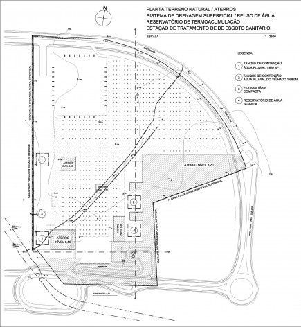 Concurso Sistema Fecomércio‐RS, planta aterros. Alípio Pires Castello Branco e equipe, 4º lugar, 2011