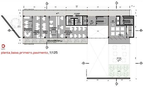 Planta primeiro pavimento<br />Imagem do autor do projeto 
