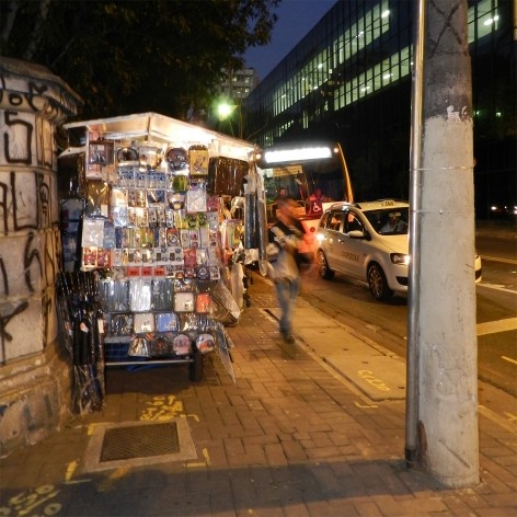 Oficina de desenho urbano MCB, interferência urbana: quiosque irregular, São Paulo, 2011
