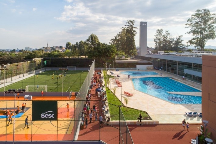 Sesc Guarulhos, Guarulhos, 2019. Arquitetos Lilian Dal Pian e Renato Dal Pian / Dal Pian Arquitetos<br />Foto Nelson Kon / Sesc SP 