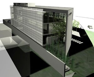 Vista nordeste<br />Imagem do autor do projeto 