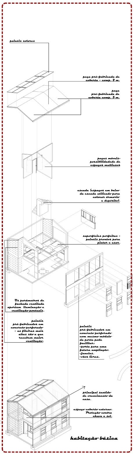 Habitação básica. Concurso Habitação para Todos_CDHU. Categoria Sobrados - 1º lugar.<br />Autores do projeto  [equipe vencedora]