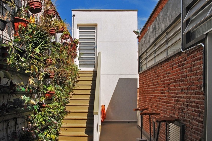 Wikilab Coworking, pátio, São Carlos, 2016. Arquiteto José Calijuri Hamra<br />Foto divulgação 
