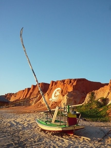 Praia de Canoa Quebrada, Ceará<br />Foto José Albano 