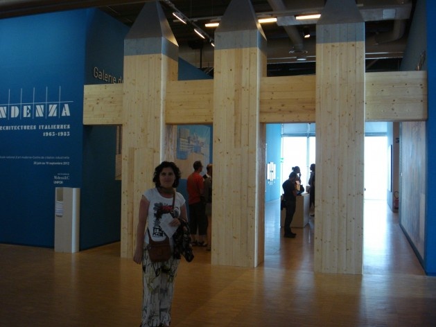 Entrada da exposição, Centro Pompidou, Paris, julho 2012<br />Foto Ronaldo Marques de Carvalho 