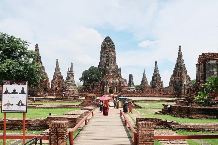 Templo de Wat Chai Watthanaram, Birmânia<br />Foto Victor Hugo Mori 