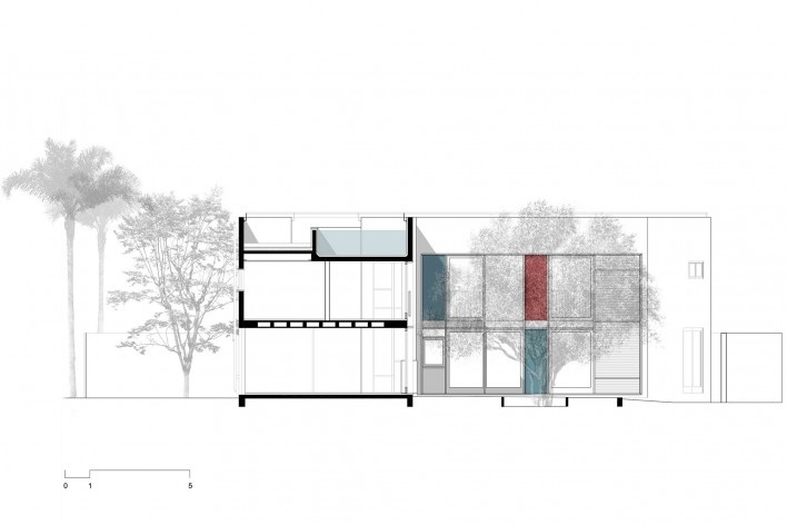 Casa 239, corte ee, São Paulo SP, 2012. Una Arquitetos<br />Imagem divulgação 