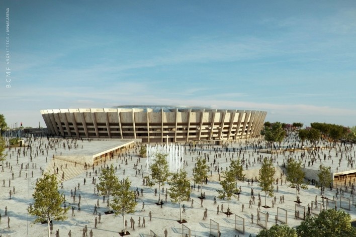 Reforma do estádio Governador Magalhães Pinto, Mineirão<br />Imagens BCMF Arquitetos / Casa Digital 