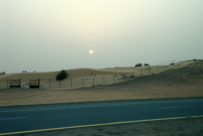 Entardecer no deserto<br />Foto Luiz Gustavo Sobral Fernandes 