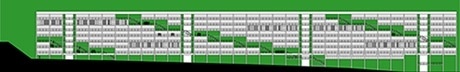 Elevação do bloco habitacional à Avenida Professor Manfredo Leite<br />Imagem dos autores do projeto 