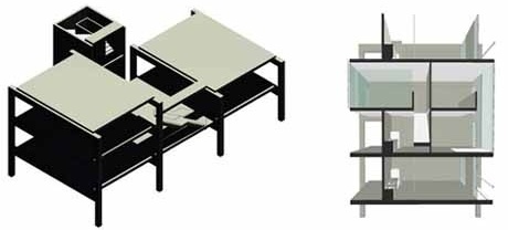 Processo de montagem / Corte-perspectiva apartamentos tipo<br />Imagem dos autores do projeto 