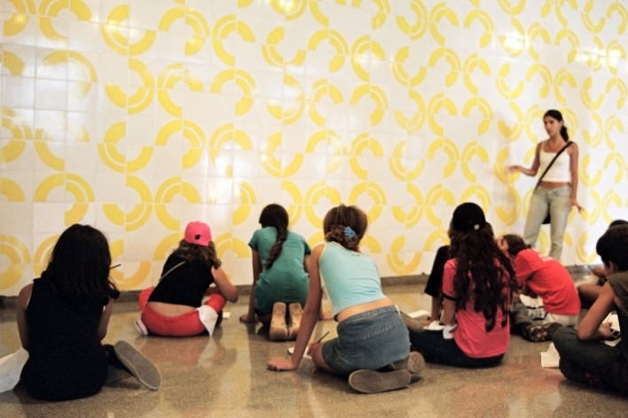 Aula-passeio no Teatro Nacional de Brasília<br />Foto Lana Guimarães 