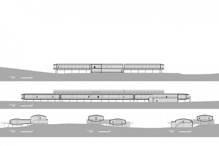 Cortes - Estação Antártica Comandante Ferraz<br />Estudio 41  [João Gabriel Moura]